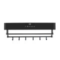 modern design wall mounted bathroom kitchen black smart black electric dry UV towel warmer towel rack